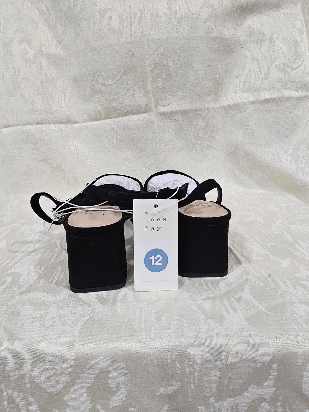 A new day Black Pointed Toe Block Heels
